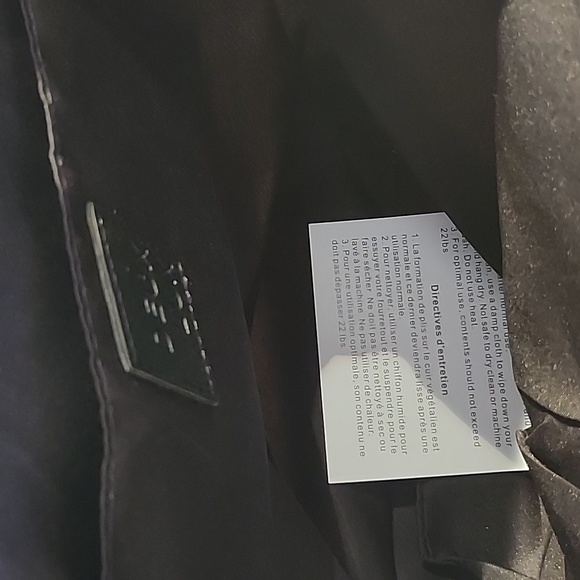 Black and cream canvas backpack - Picture 3 of 4